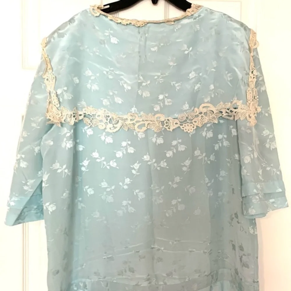 Vintage 50’s 60’s Neiman Marcus Blue Dress Dropped waist  Getsby Old Hollywood - Picture 4 of 12